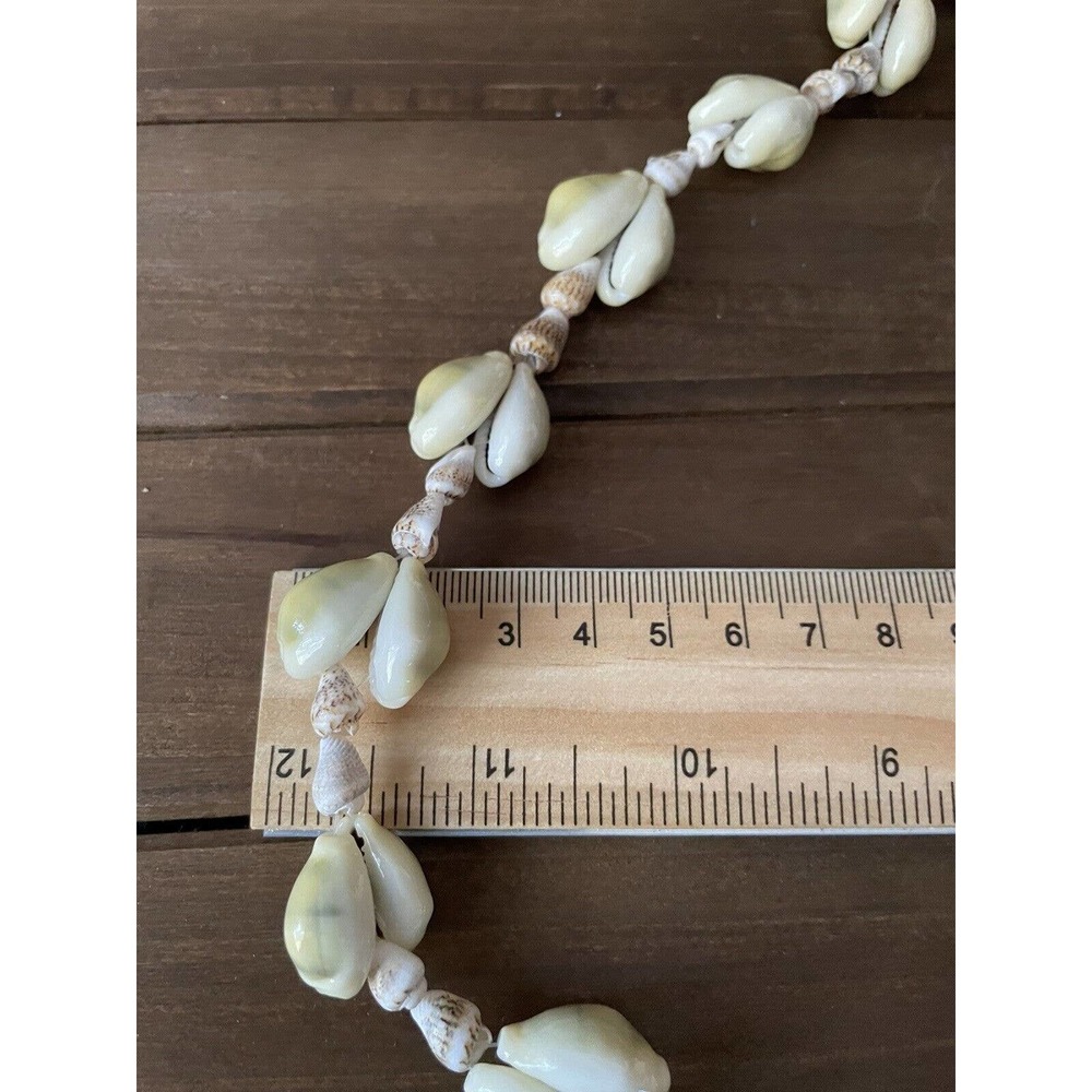 Vintage Shell Lei - Necklace - Rare LARGE Shells - 34”